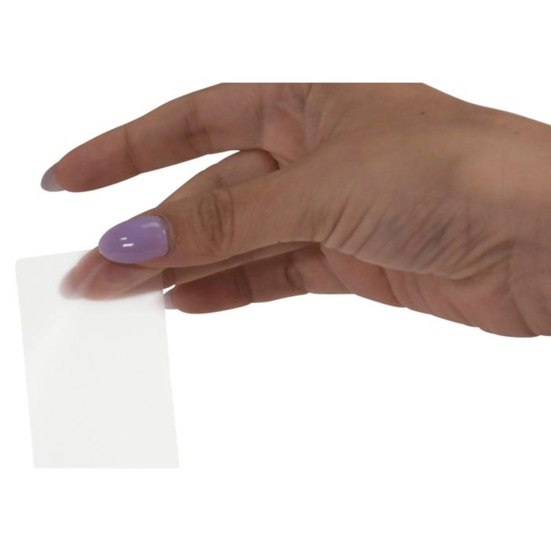 School Smart Vinyl Label Protectors, Round Corner Rectangle, 1-1/2 x 3-1/4 Inches, Clear, Pack of 500