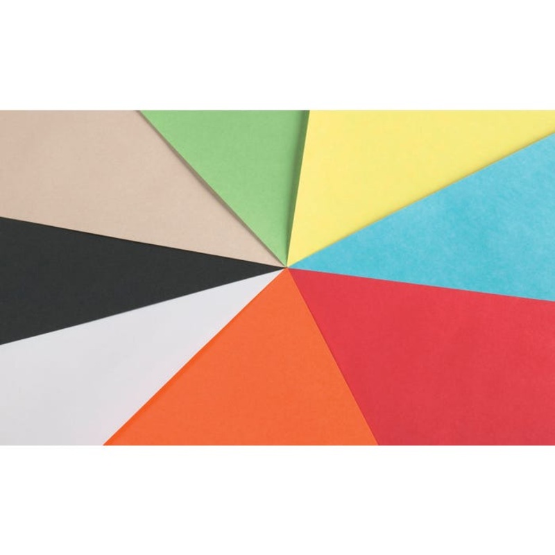 School Smart Bristol Board, 12 x 18 Inches, Assorted Colors, Pack of 100