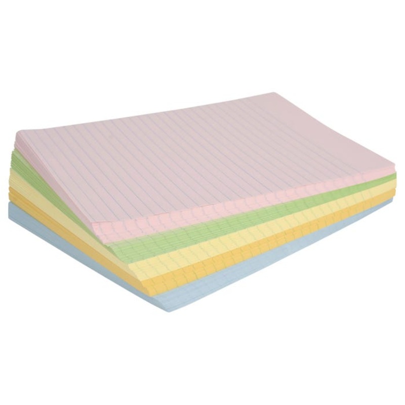 School Smart Colored Lined Paper, 8-1/2 x 11 Inches, 500 Sheets