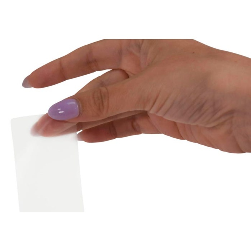 School Smart Vinyl Label Protectors, Round Corner Rectangle, 1-1/2 x 4 Inches, Clear, Pack of 500