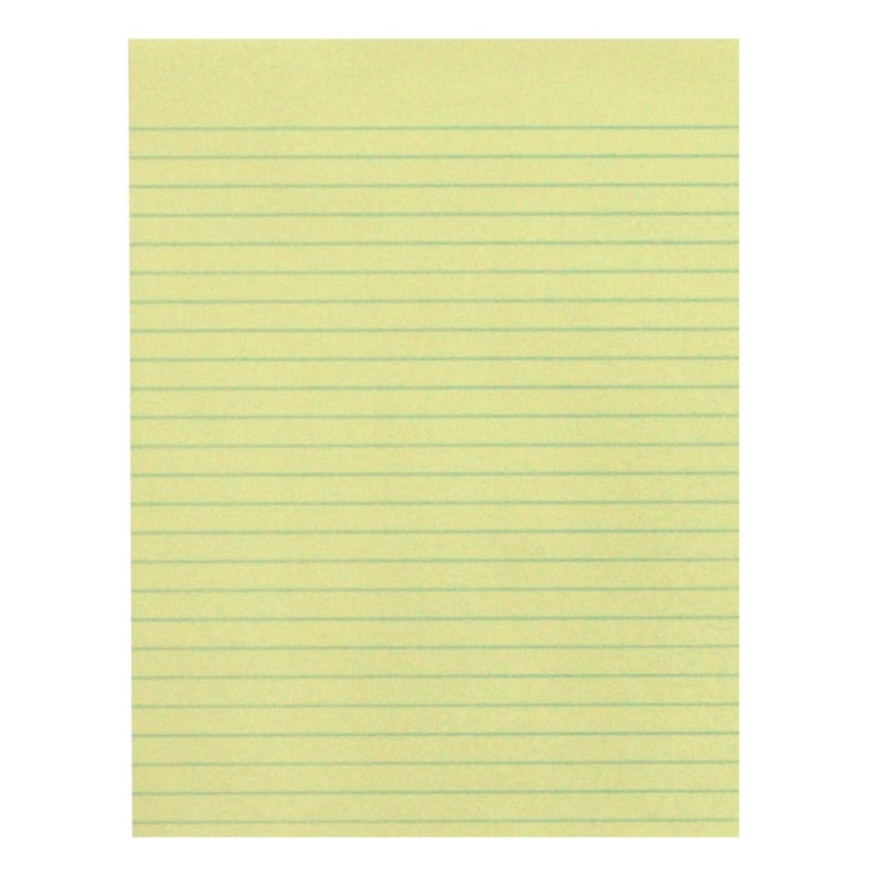 School Smart Composition Paper, No Margin, 8-1/2 x 11 Inches, Yellow, 500 Sheets