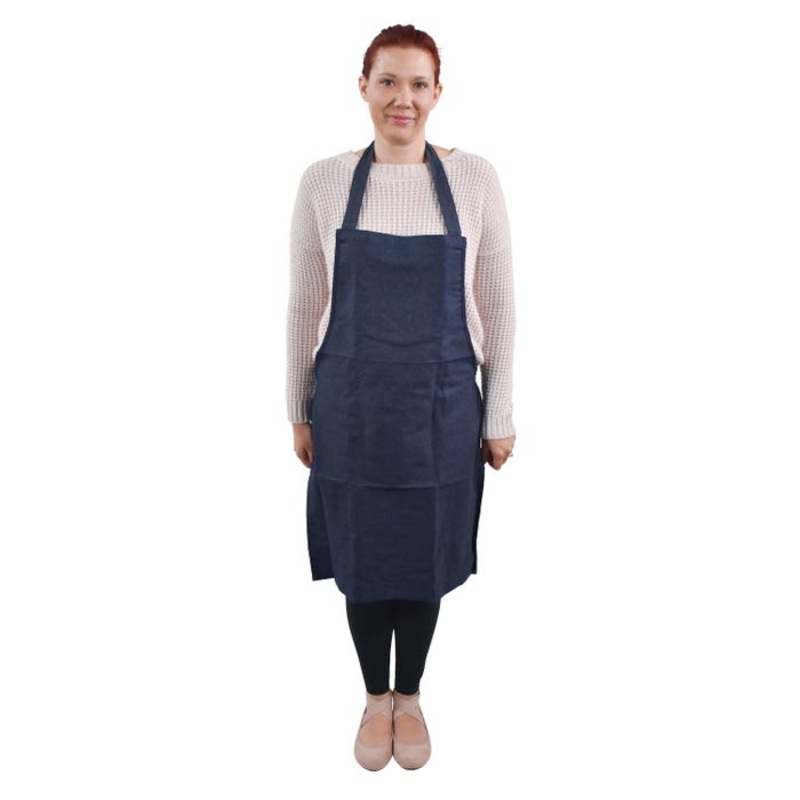 School Smart Denim Apron, Heavy-Duty, 31 x 20 Inches