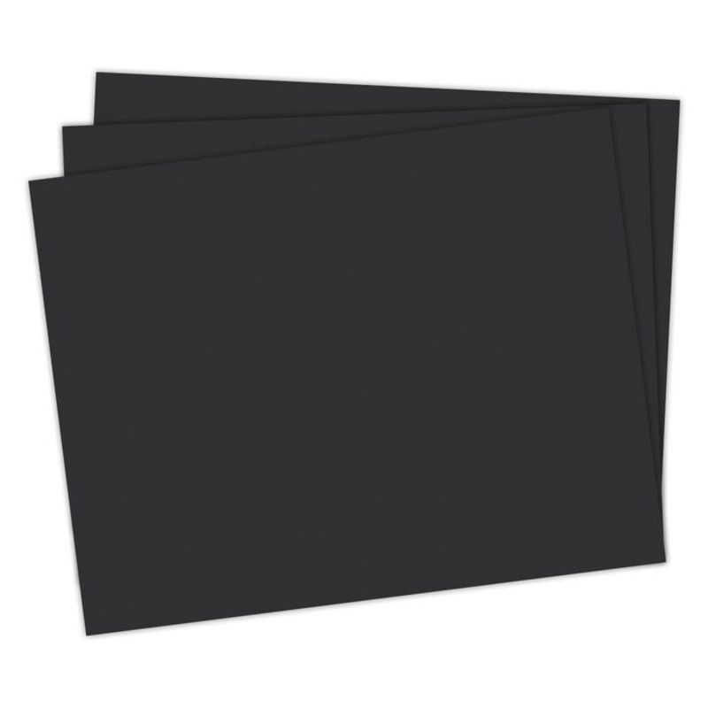 School Smart Railroad Board, 22 x 28 Inches, 6-Ply, Black, Pack of 25