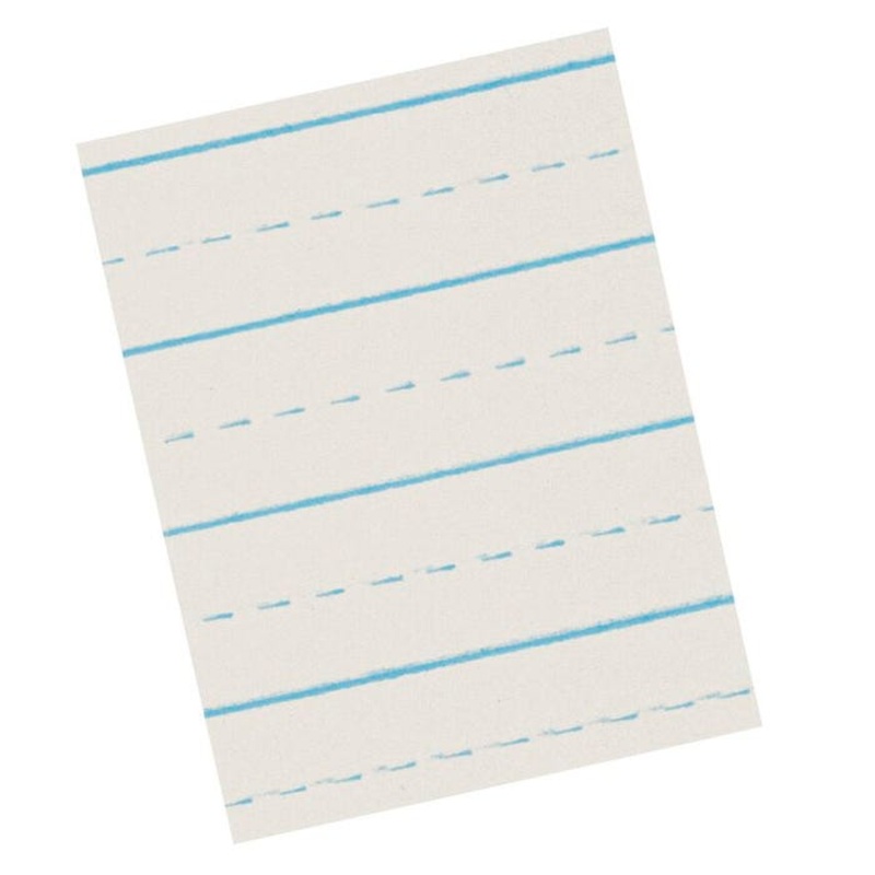 School Smart Alternate Ruled Writing Paper, 1/2 Inch Ruled Short Way, 8-1/2 x 11 Inches, 500 Sheets