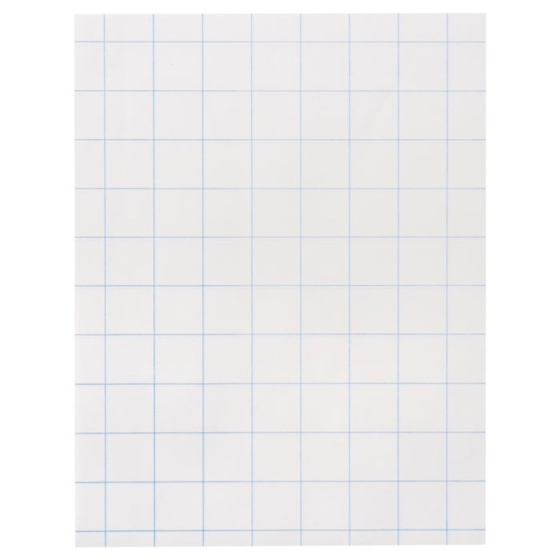 School Smart Graph Paper, 8-1/2 x 11 Inches, 15 lbs, 1 Inch Grids, 500 Sheets