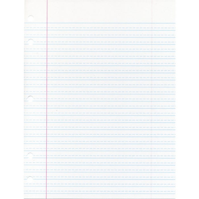 School Smart Ruled Cursive Handwriting Paper with Margin, 8 x 10-1/2 Inches, 500 Sheets
