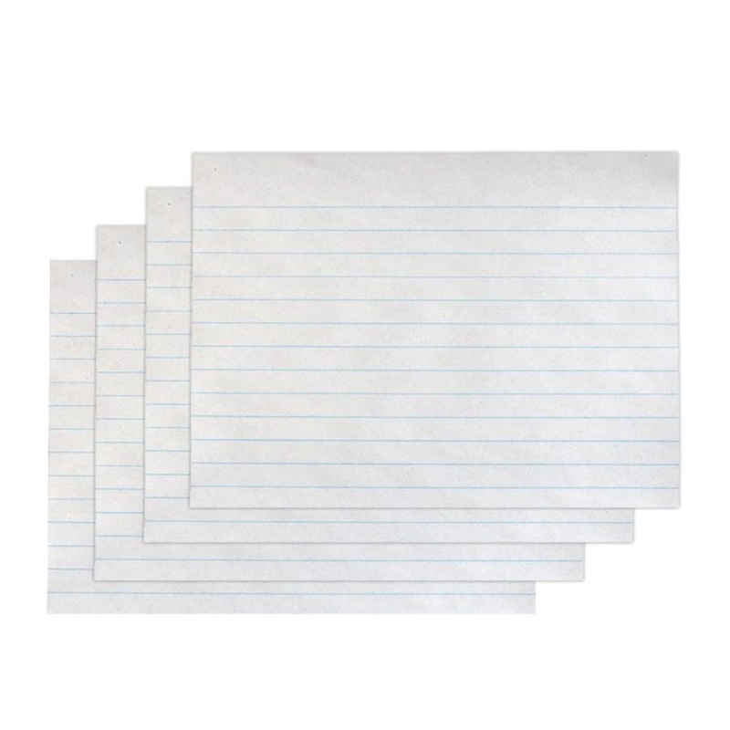 School Smart Composition Paper, 8-1/2 x 7 Inches, 3/8 Inch Long Way Ruled, White, 500 Sheets