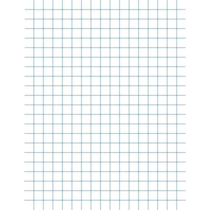 School Smart Graph Paper, 8-1/2 x 11 Inches, 1/4 Inch Rule, White, 500 Sheets