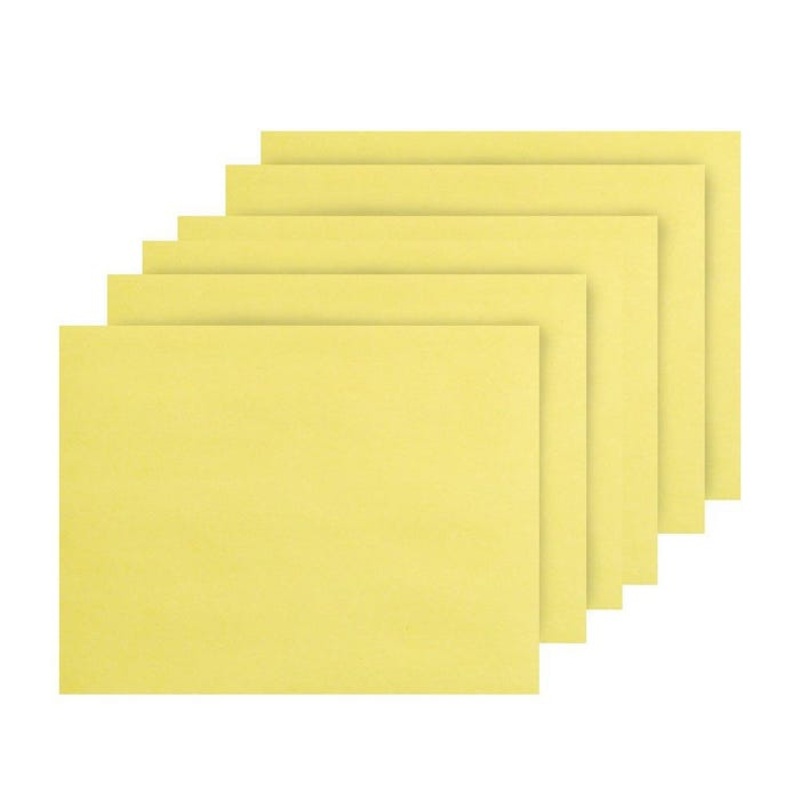 School Smart Plain Newsprint Arithmetic Paper, 6 x 9 Inches, Canary, 500 Sheets