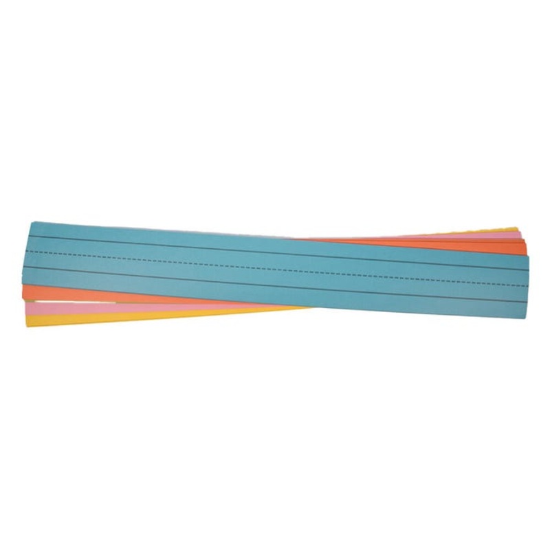 School Smart Sentence Strips, 3 x 24 Inches, Rainbow Assorted Colors, 43 lb, Pack of 100