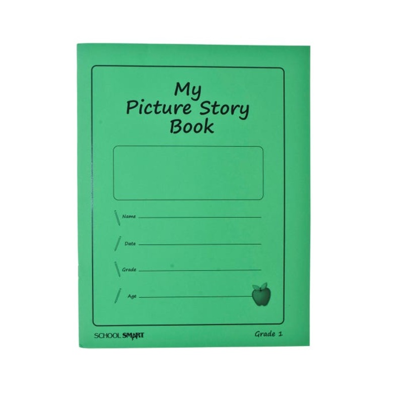 School Smart My Picture Story Book, Grade 1, 5/8 Ruled, 8-1/2 x 11 Inches