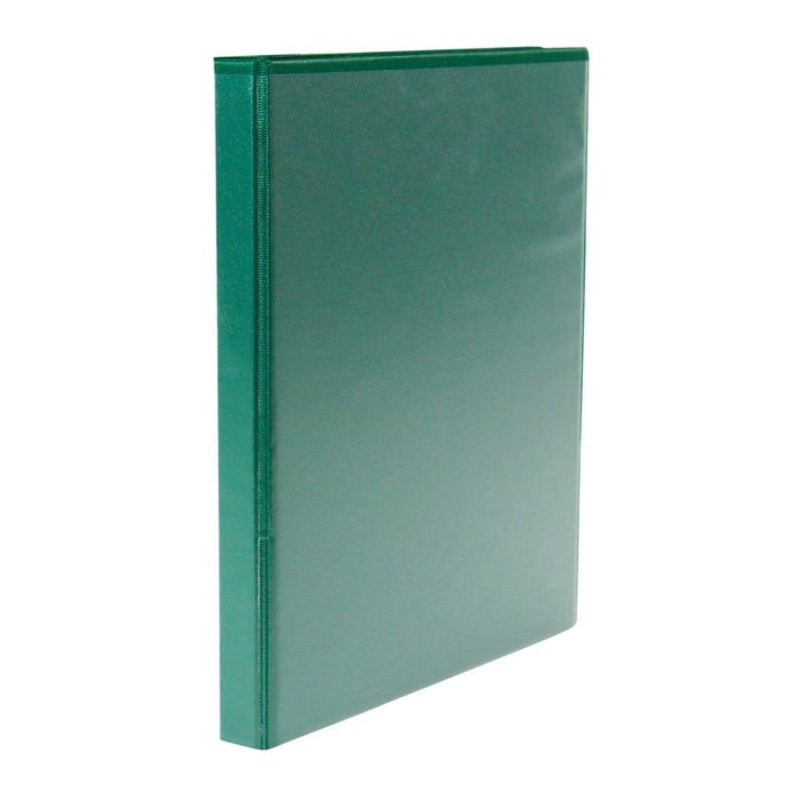 School Smart Polypropylene Round Ring View Binder, 1/2 Inch, Green