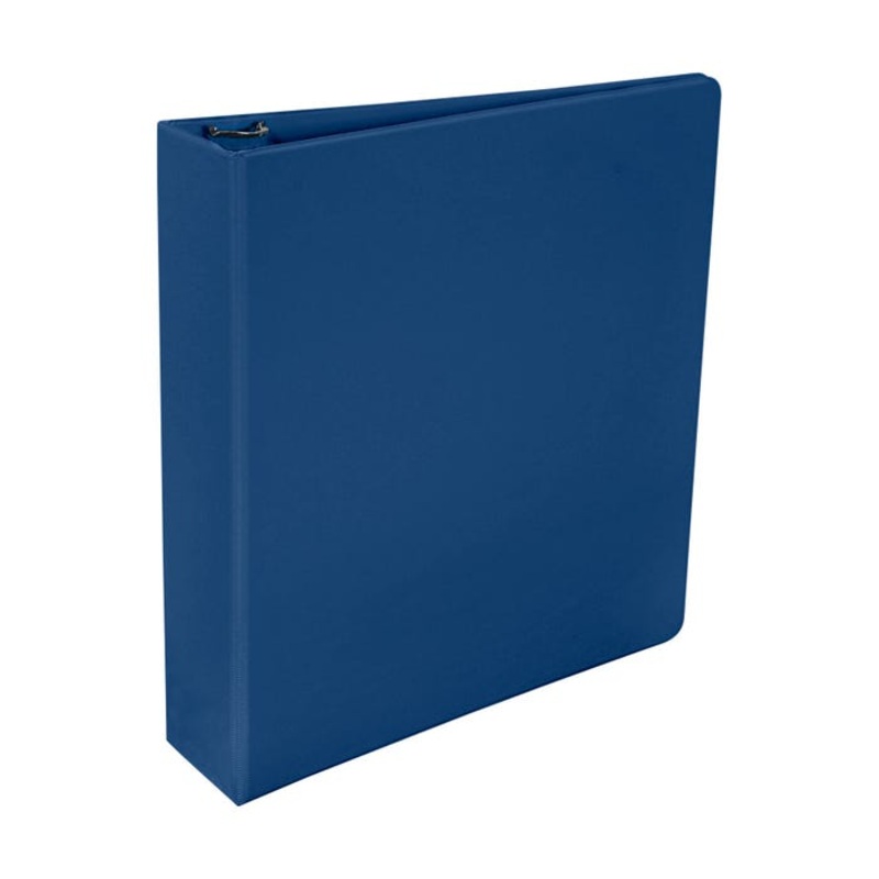 School Smart Round Ring Binder, Polypropylene, 2 Inches, Blue