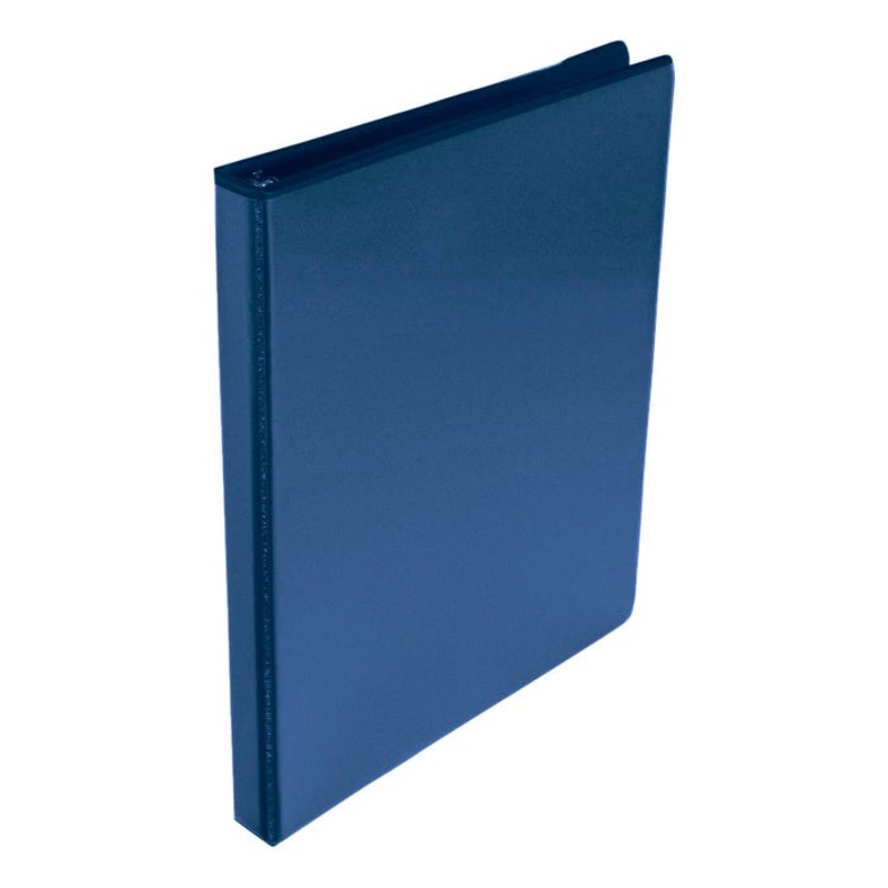 School Smart Round Ring View Binder, Polypropylene, 1/2 Inch, Blue