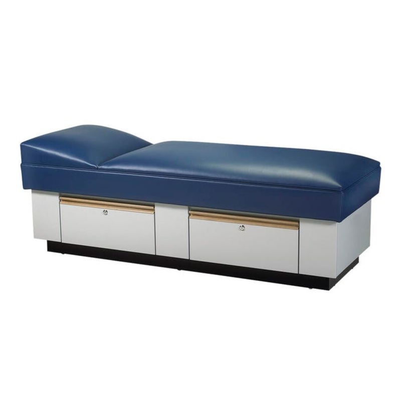 School Health S Varsity Custom Recovery Couch with Aluminum Drawer Pulls, 72 x 27 x 25 Inches