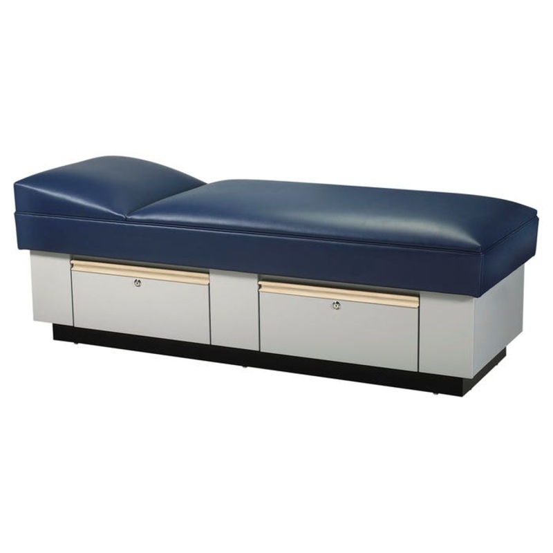 School Health S Varsity Custom Recovery Couch with Solid Wood Maple Drawer Pulls, 72 x 27 x 25 Inches