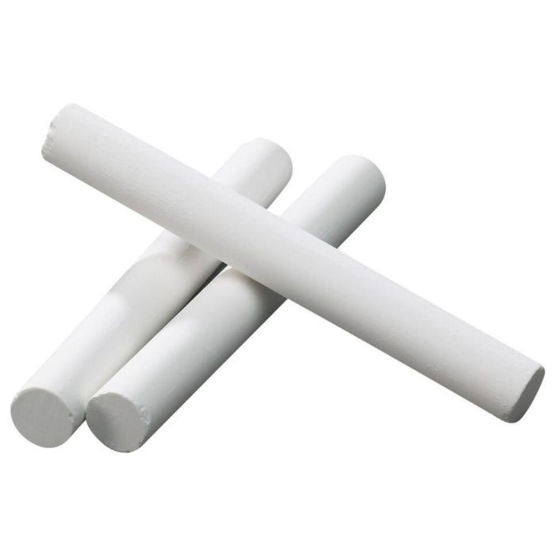 School Smart Chalkboard Chalk, White, Pack of 12