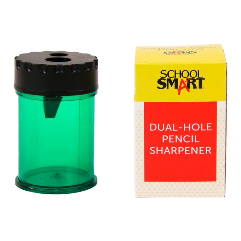 School Smart Dual Hole Pencil Sharpener