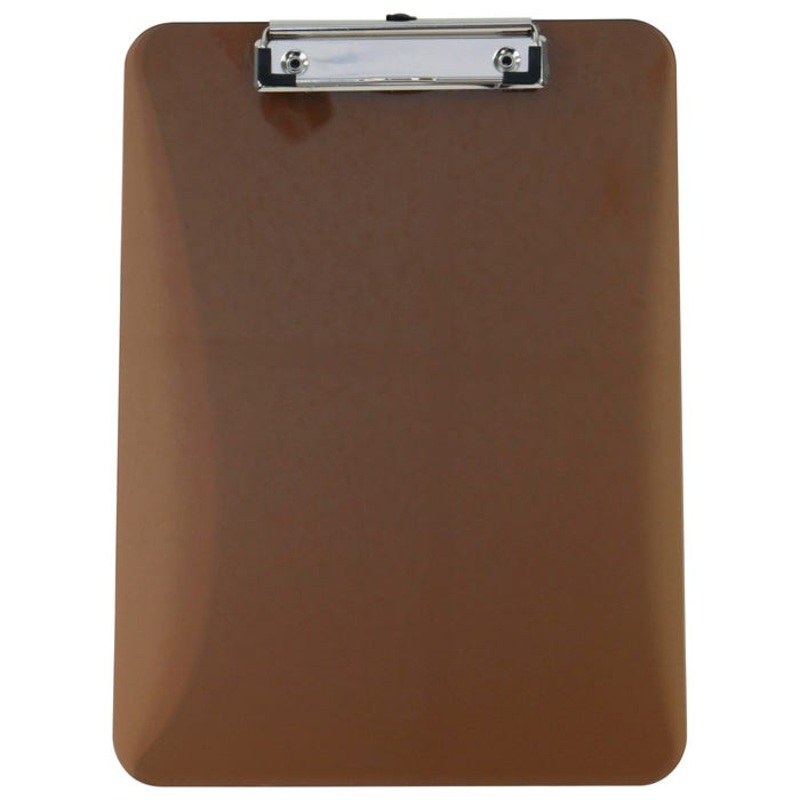 School Smart Low-Profile Acrylic Clipboard, Plastic, Smoke