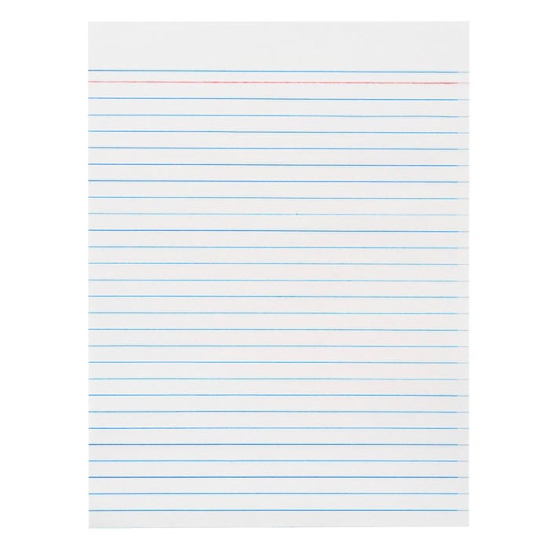 School Smart Theme Paper with Red Headline and No Margin, 8 x 10-1/2 Inches, 500 Sheets