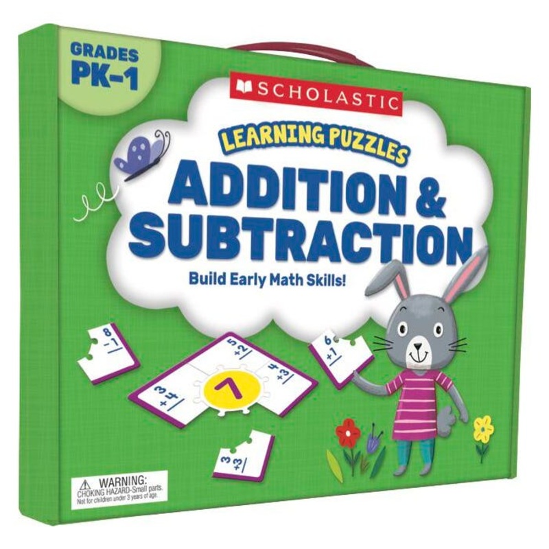 Scholastic Learning Puzzles: Addition & Subtraction, Gr PreK-1