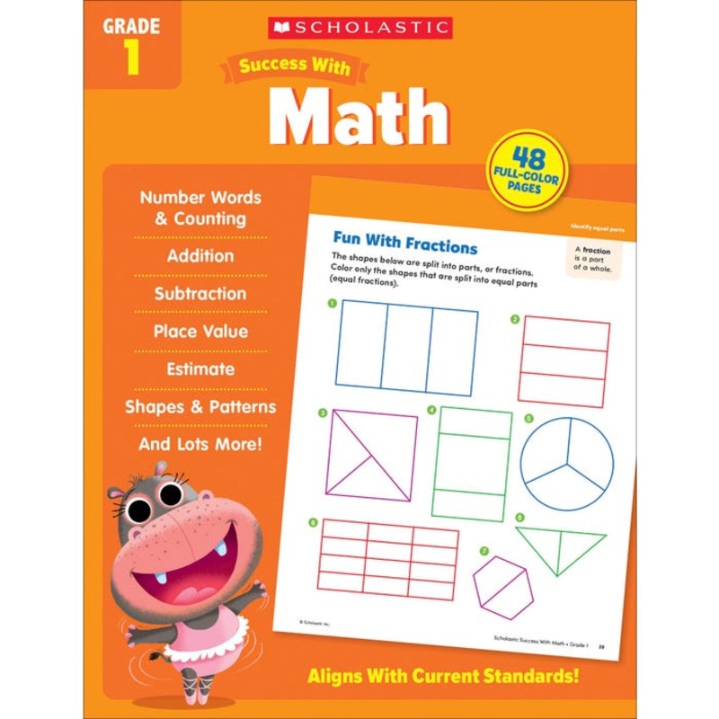 Scholastic Workbook Success With Math, Grade 1