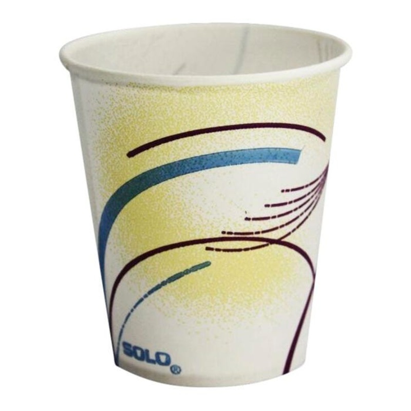 School Health Paper Cups, 5 Ounce, Flat Bottom, Tube of 100