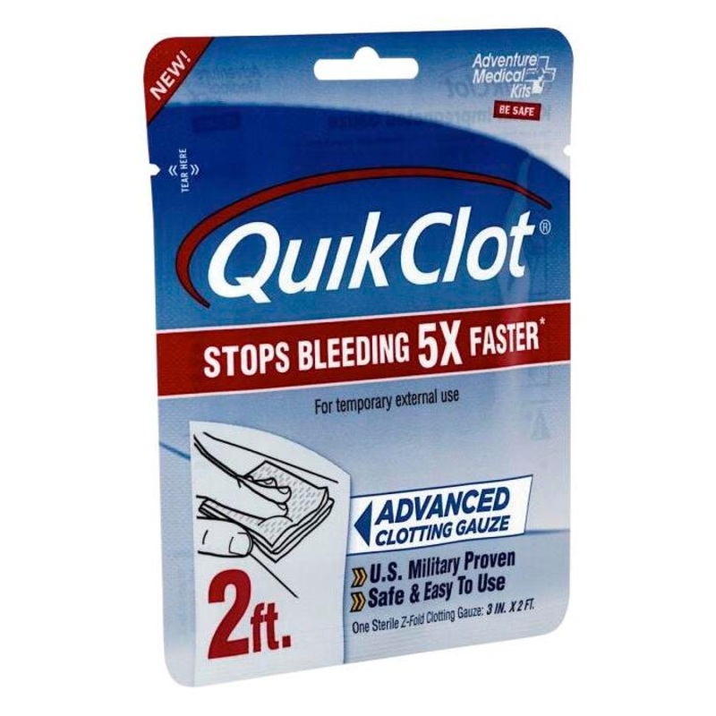 School Health QuickClot Gauze, 3 x 24 Inches