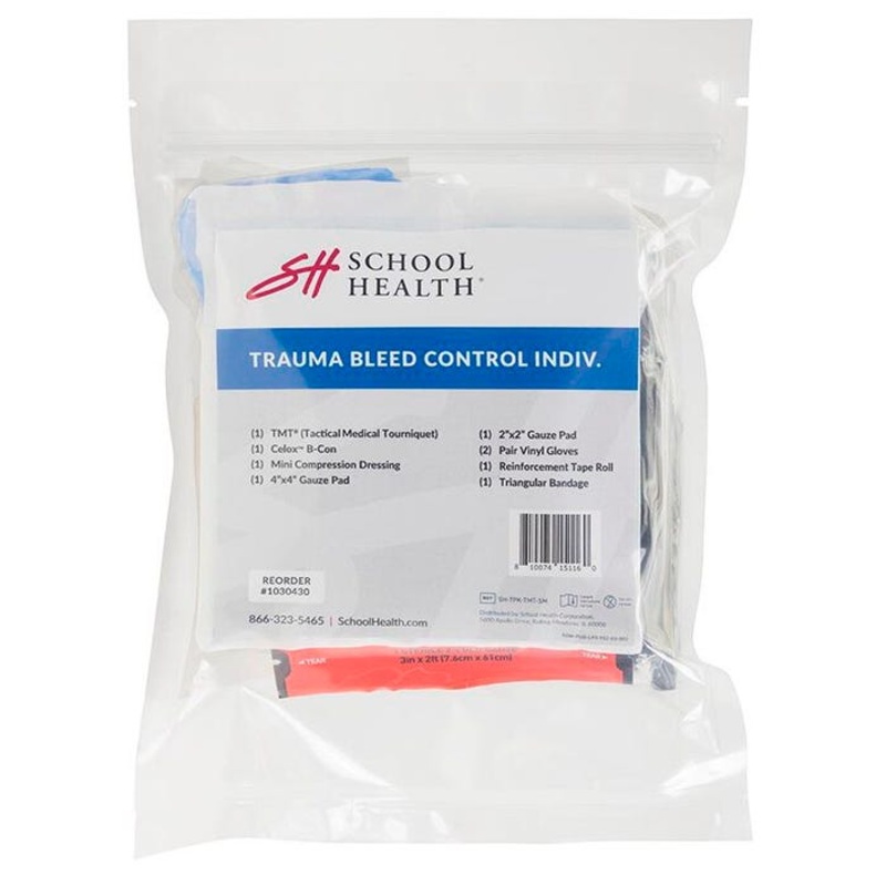 School Health Trauma Bleed Control Individual Kit