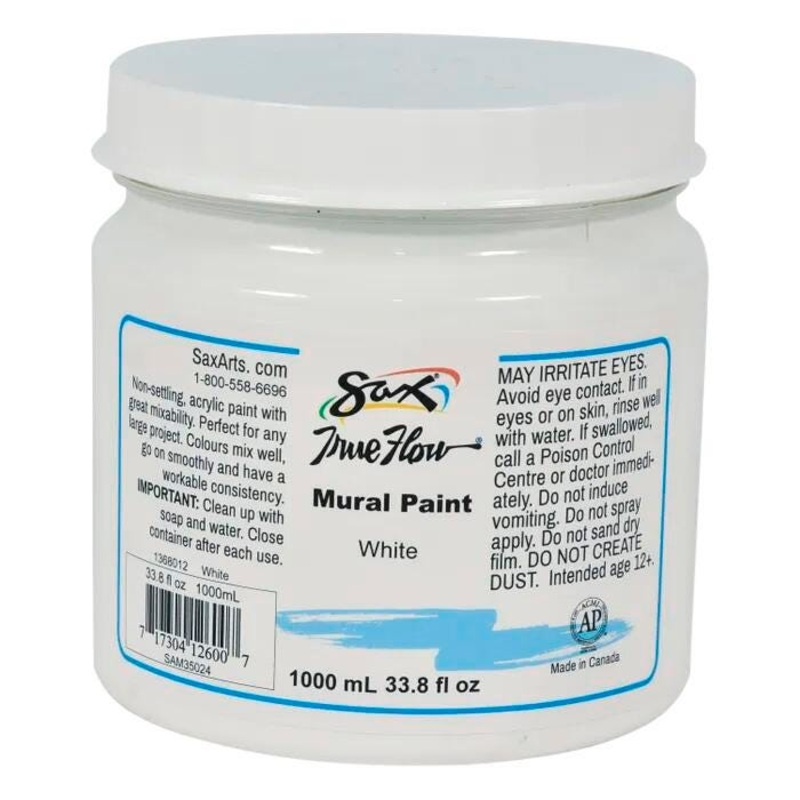 Sax Acrylic Mural Paint, 33.8 Ounces, White
