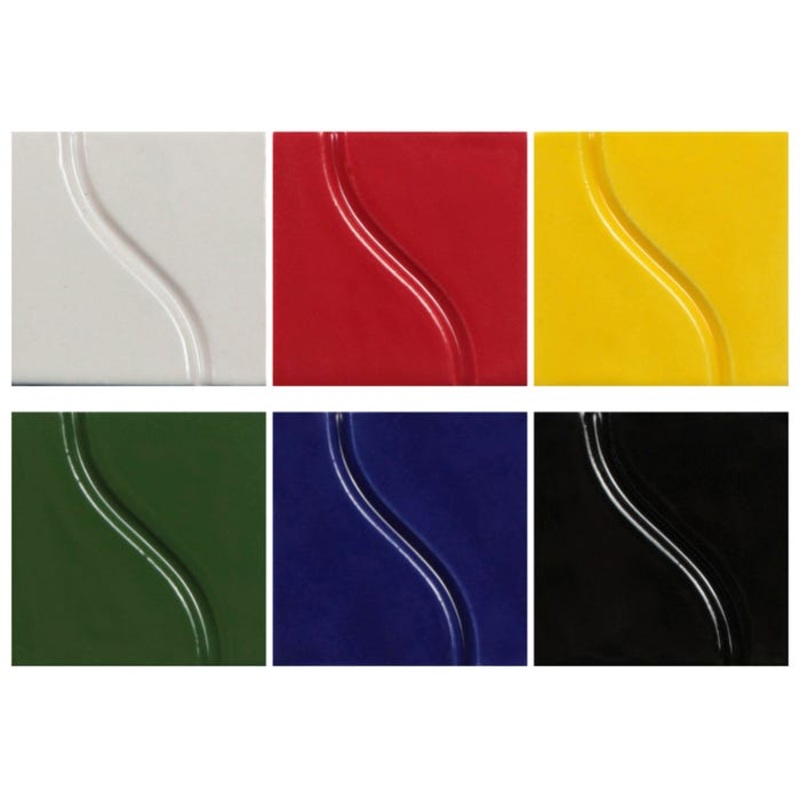 Sax Gloss Glazes, 1 Pint Containers, Assorted Colors, Set of 6