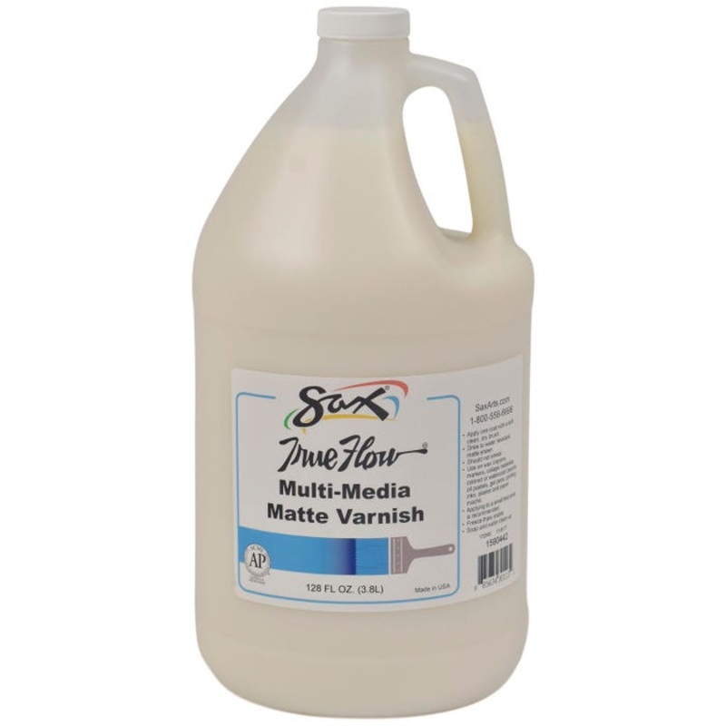 Sax True Flow Multi-Media Varnish, Matte Finish, 1 Gallon