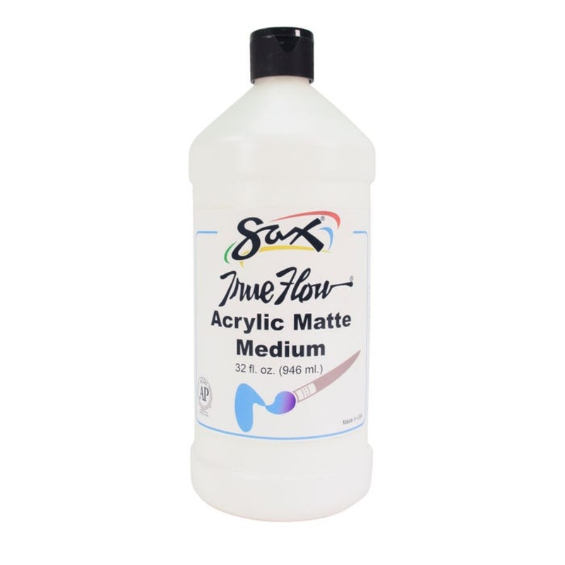 Sax Acrylic Matte Medium Preparation and Protection, 1 Quart