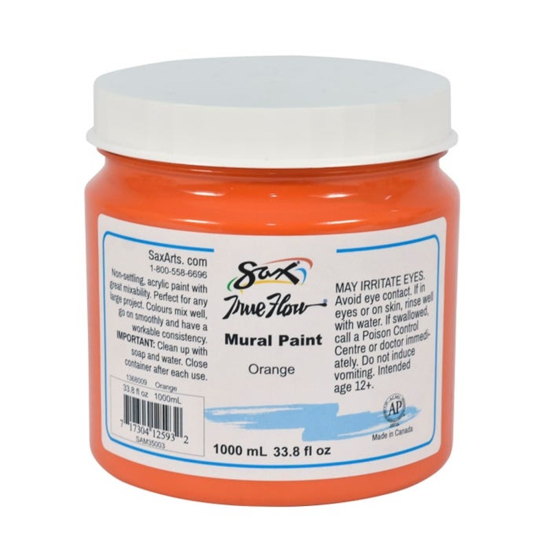 Sax Acrylic Mural Paint, 33.8 Ounces, Orange