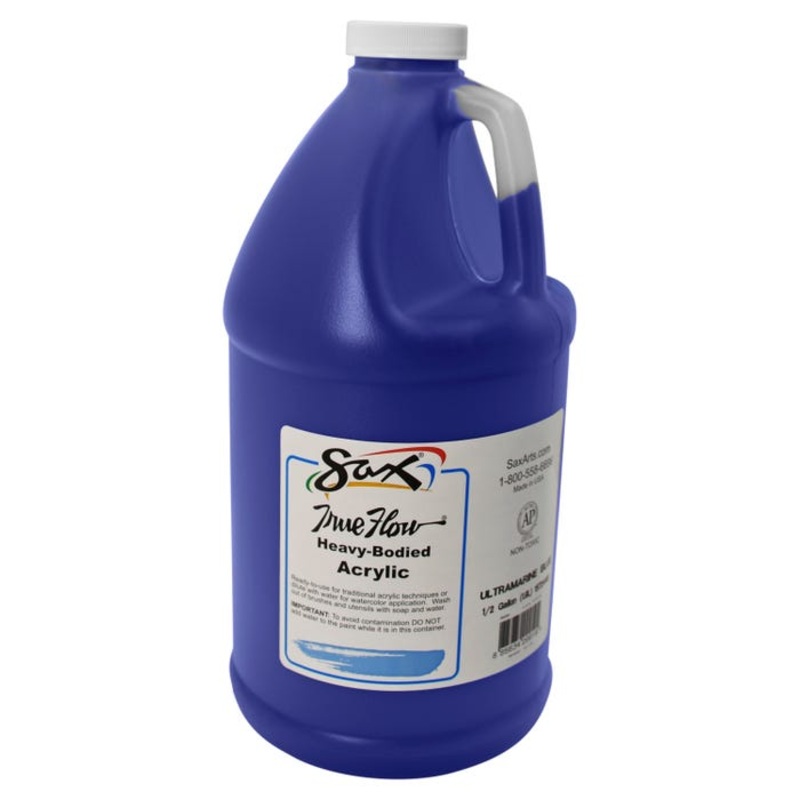Sax Heavy Body Acrylic Paint, 1/2 Gallon, Ultramarine Blue