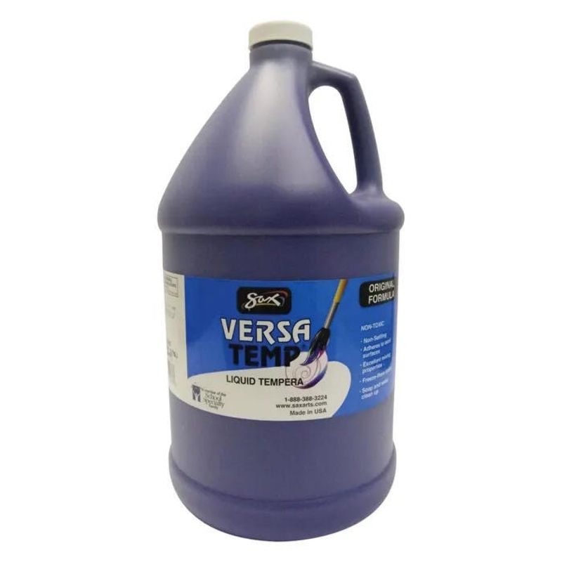 Sax Versatemp Heavy-Bodied Tempera Paint, 1 Gallon, Violet
