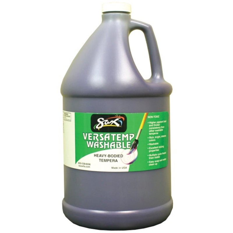 Sax Versatemp Washable Heavy-Bodied Tempera Paint, 1 Gallon, Violet