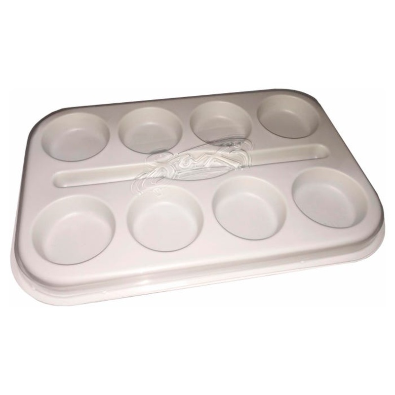 Sax Empty Plastic Palette with Lid, 14-1/2 X 9-1/2 Inches
