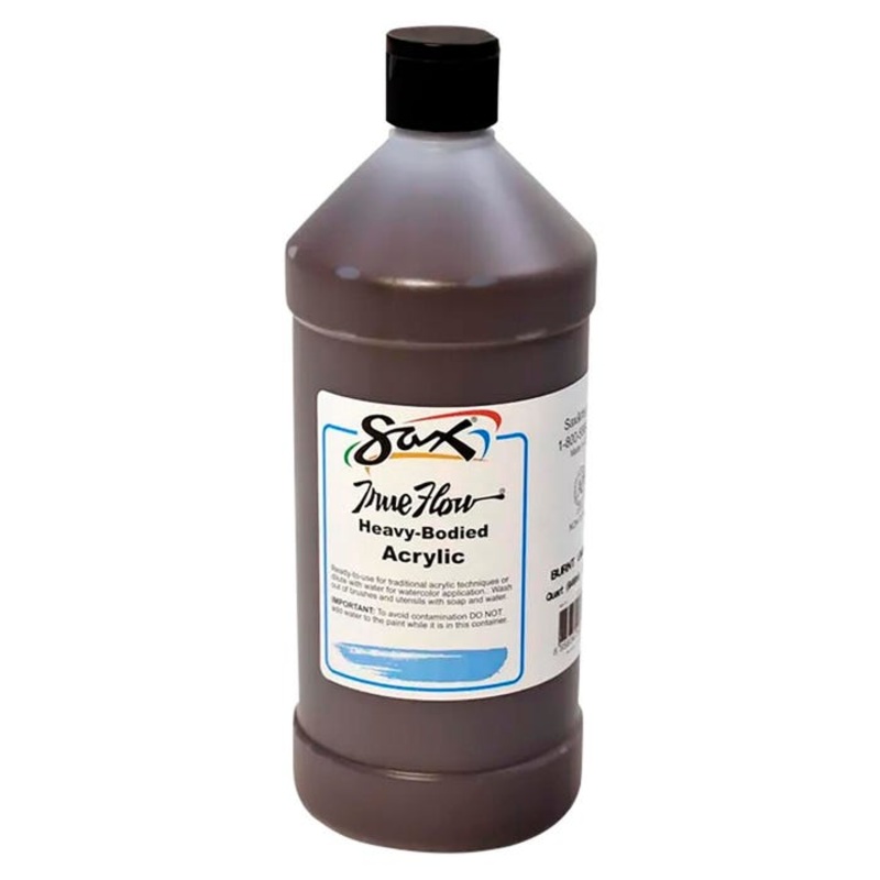Sax Heavy Body Acrylic Paint, 1 Quart, Burnt Umber