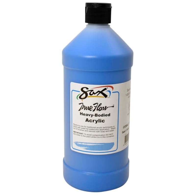Sax Heavy Body Acrylic Paint, 1 Quart, Cobalt Blue