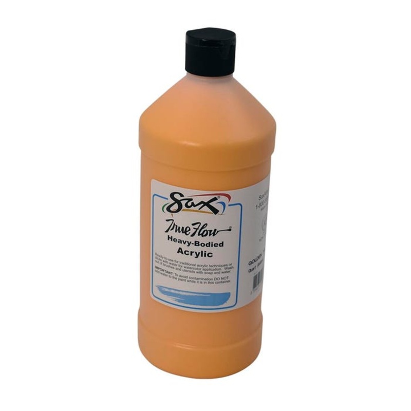 Sax Heavy Body Acrylic Paint, 1 Quart, Golden Yellow