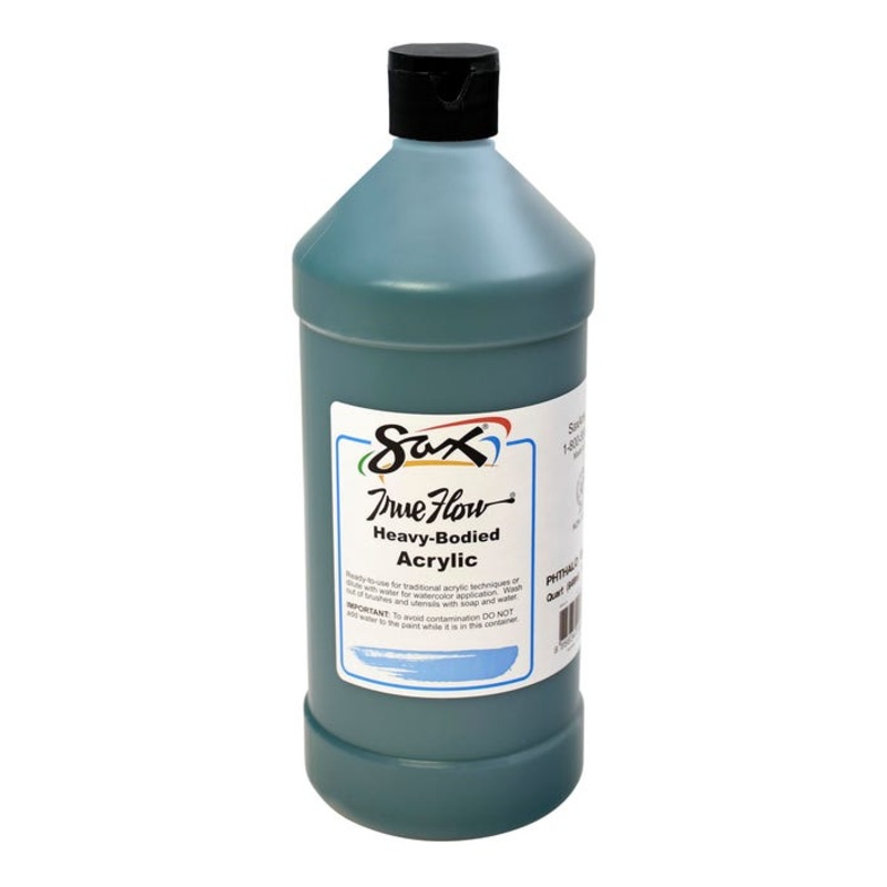 Sax Heavy Body Acrylic Paint, 1 Quart, Phthalo Green
