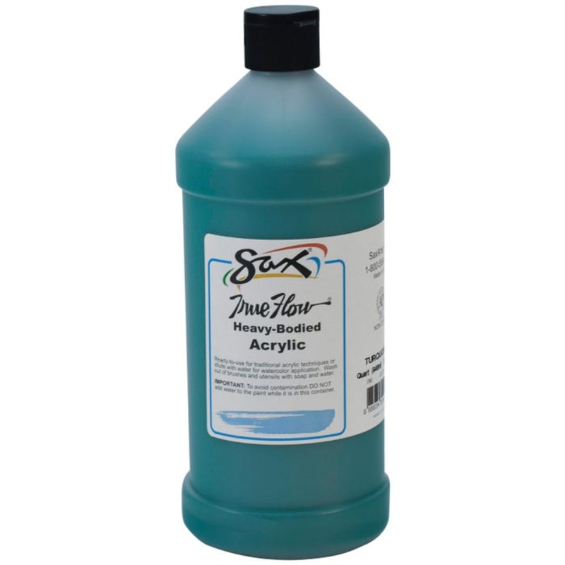 Sax Heavy Body Acrylic Paint, 1 Quart, Turquoise