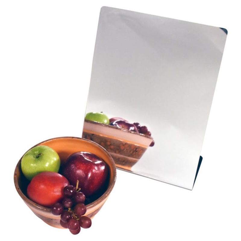 Sax Single Sided Self-Portrait Mirror with Base, 8-1/2 x 11 Inches