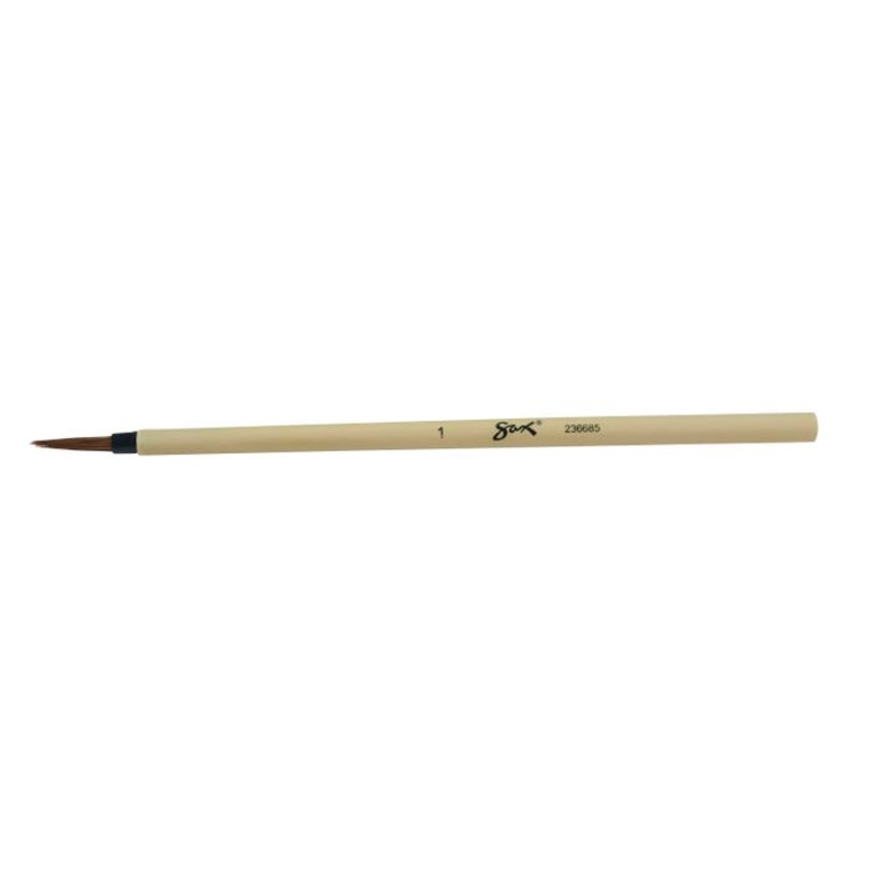 Sax Bamboo Watercolor Paint Brush, Fine Tip, Size 1