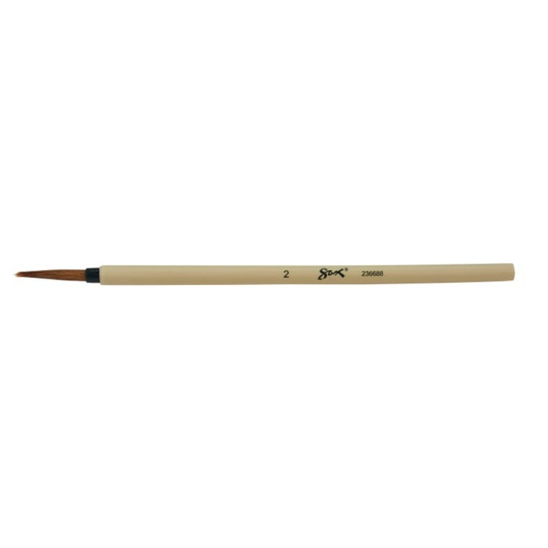 Sax Bamboo Watercolor Paint Brush, Fine Tip, Size 2