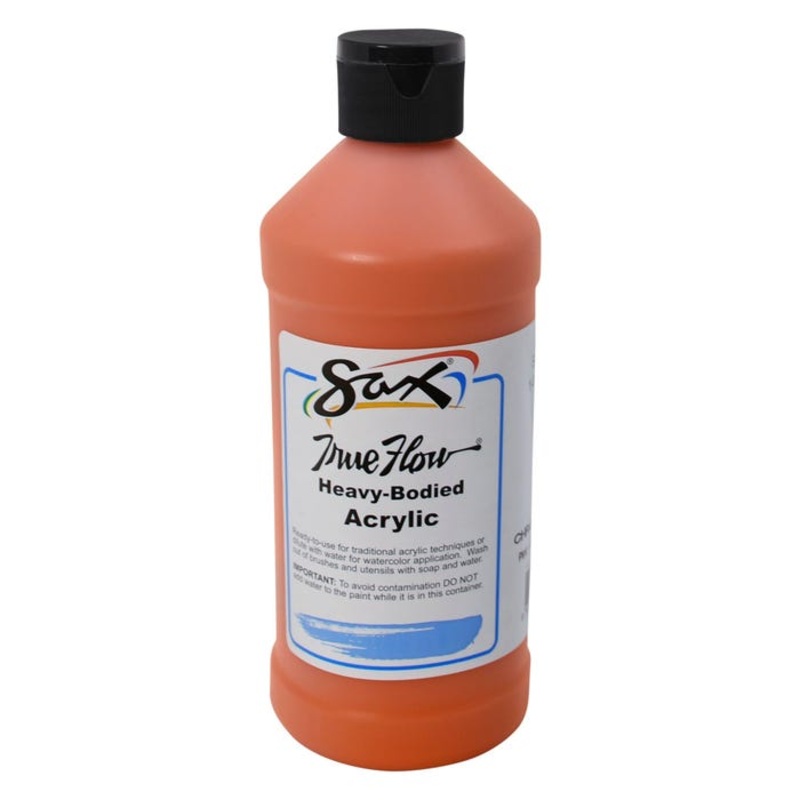 Sax Heavy Body Acrylic Paint, 1 Pint, Chrome Orange