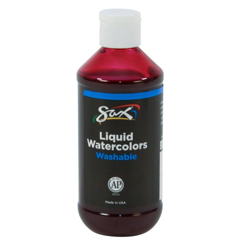 Sax Liquid Washable Watercolor Paint, 8 Ounces, Fuchsia