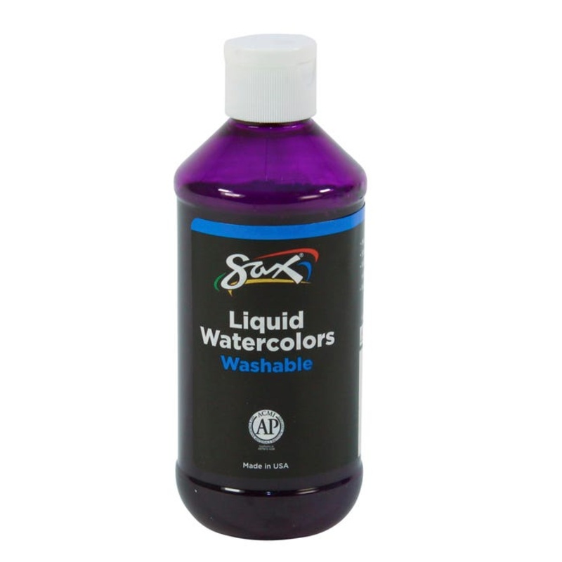 Sax Liquid Washable Watercolor Paint, 8 Ounces, Red-Violet