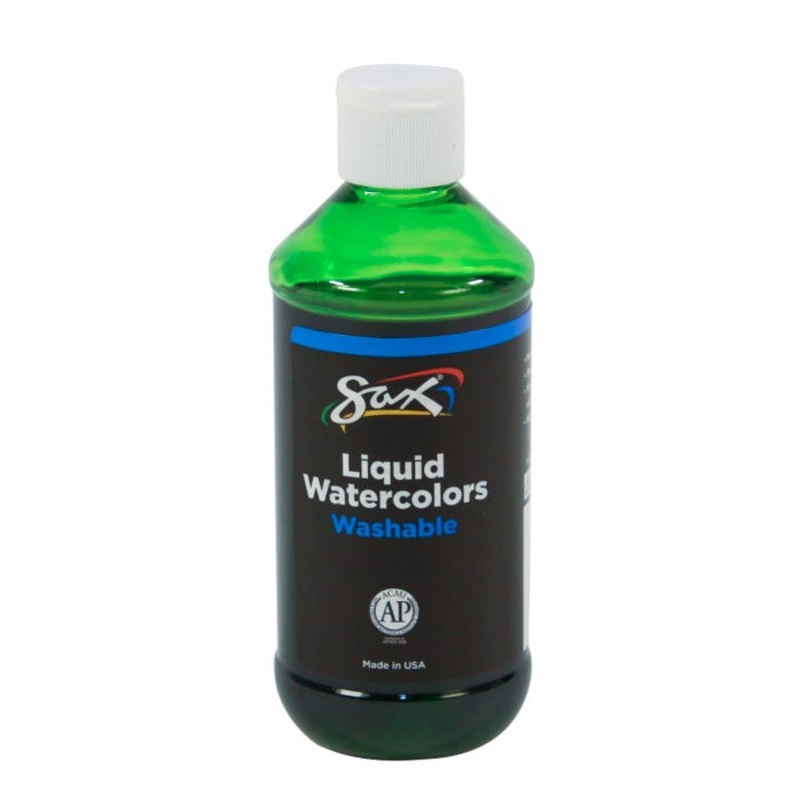 Sax Liquid Washable Watercolor Paint, 8 Ounces, Yellow-Green